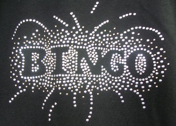 Bingo Bling Tote rhinestone, bingo , tote bag, bag, tote